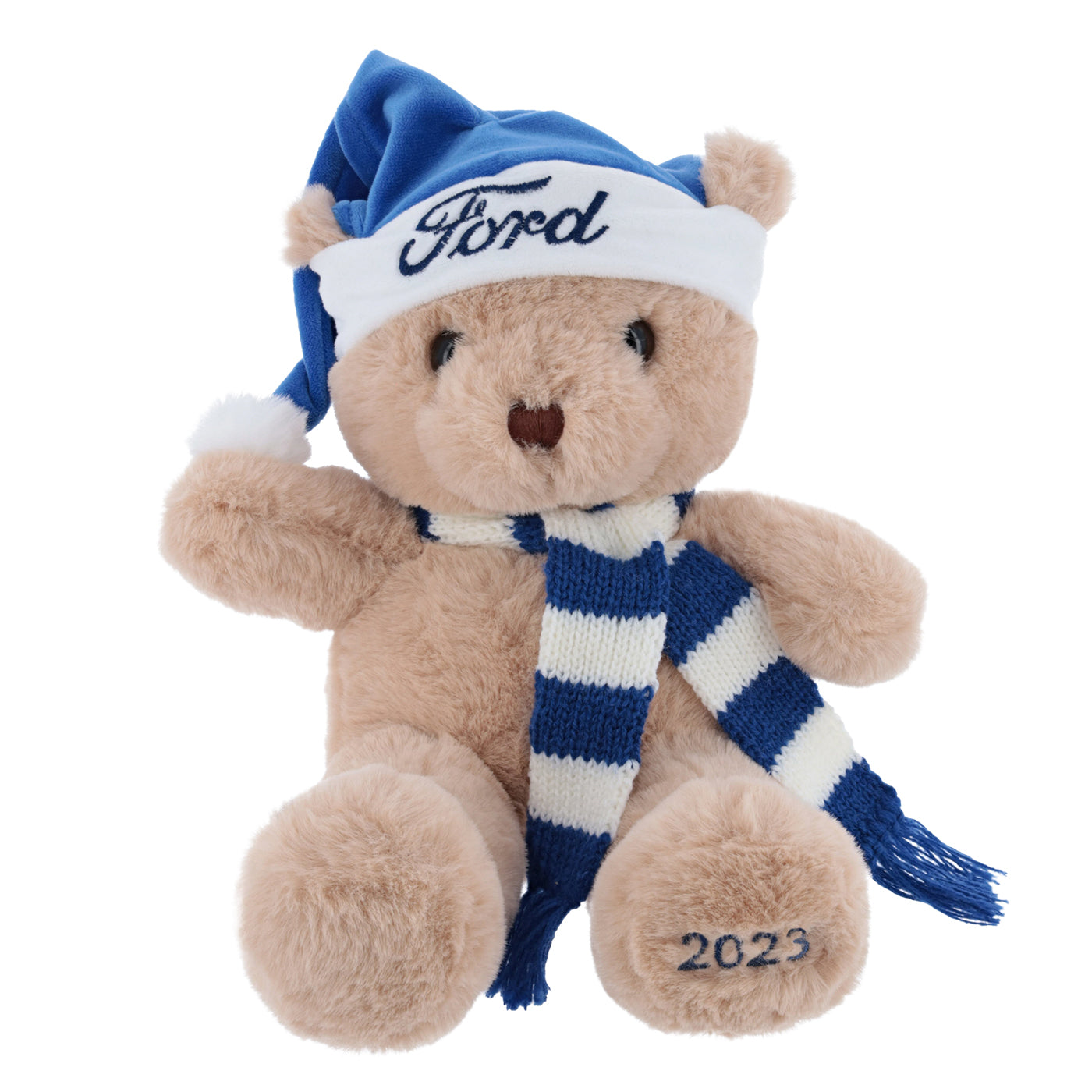 Ford Logo Holiday 2023 Plush Bear - Official Ford Merchandise