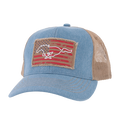 Ford Mustang Patriotic Pony Snapback Hat - Front View