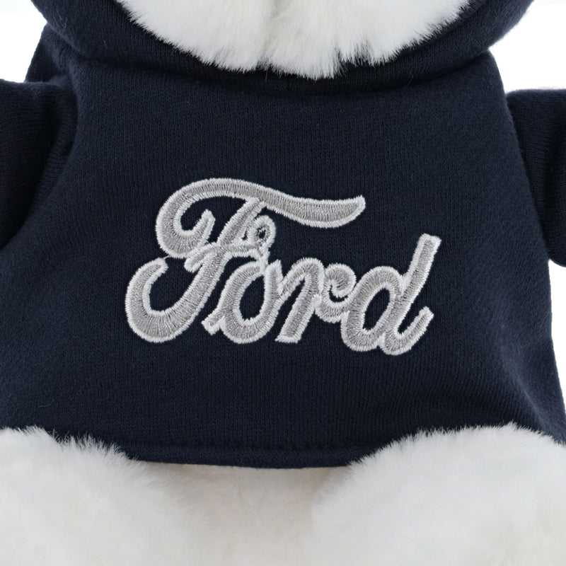 Ford Logo Script Hoodie Plush Bear - Close Up