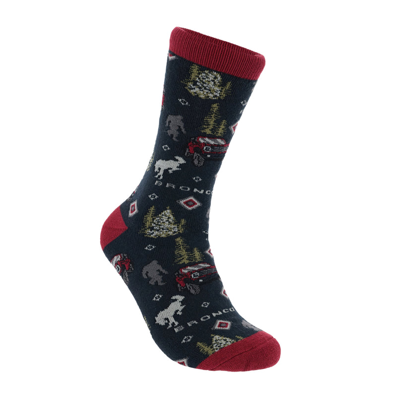 Ford Bronco Holiday Socks - Front View