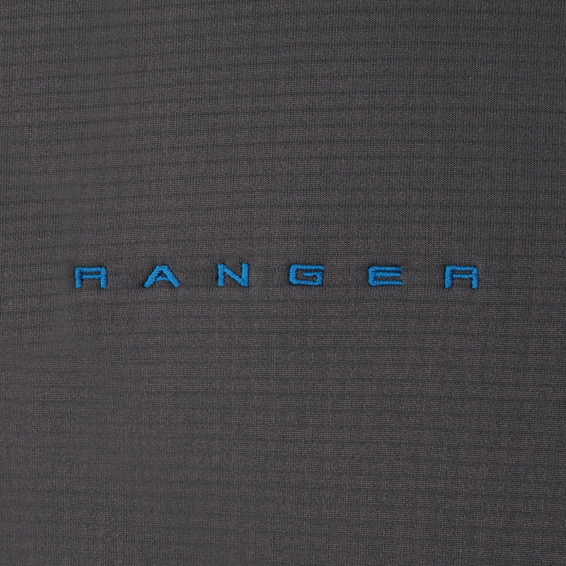Ford Trucks Ranger Men's 1/2 Zip Hooded Grid Fleece - Close Up