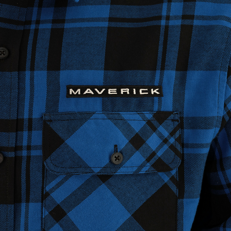Ford Maverick Men's Plaid Shirt - Close Up