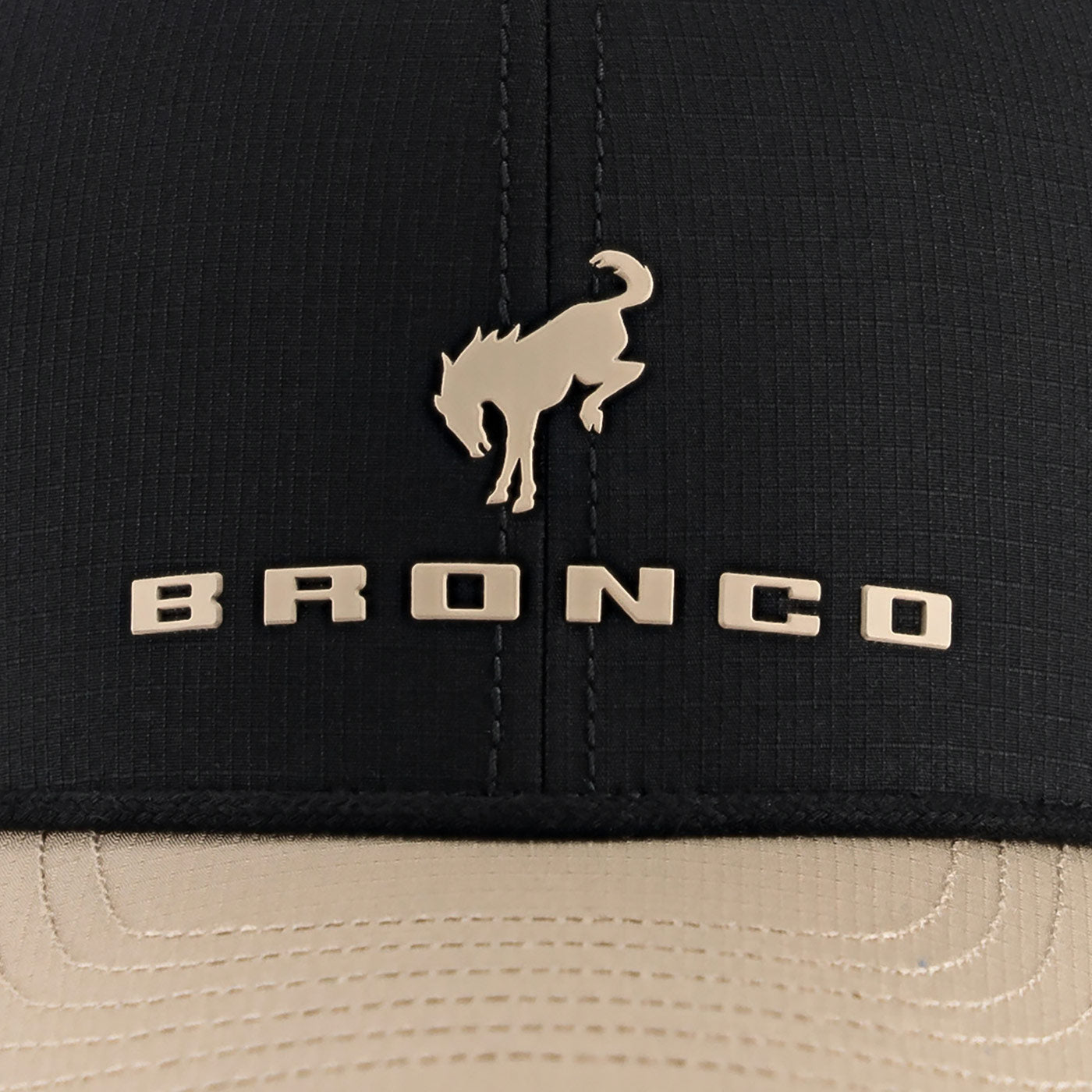 Ford Bronco Black & Beige Snap Back Hat