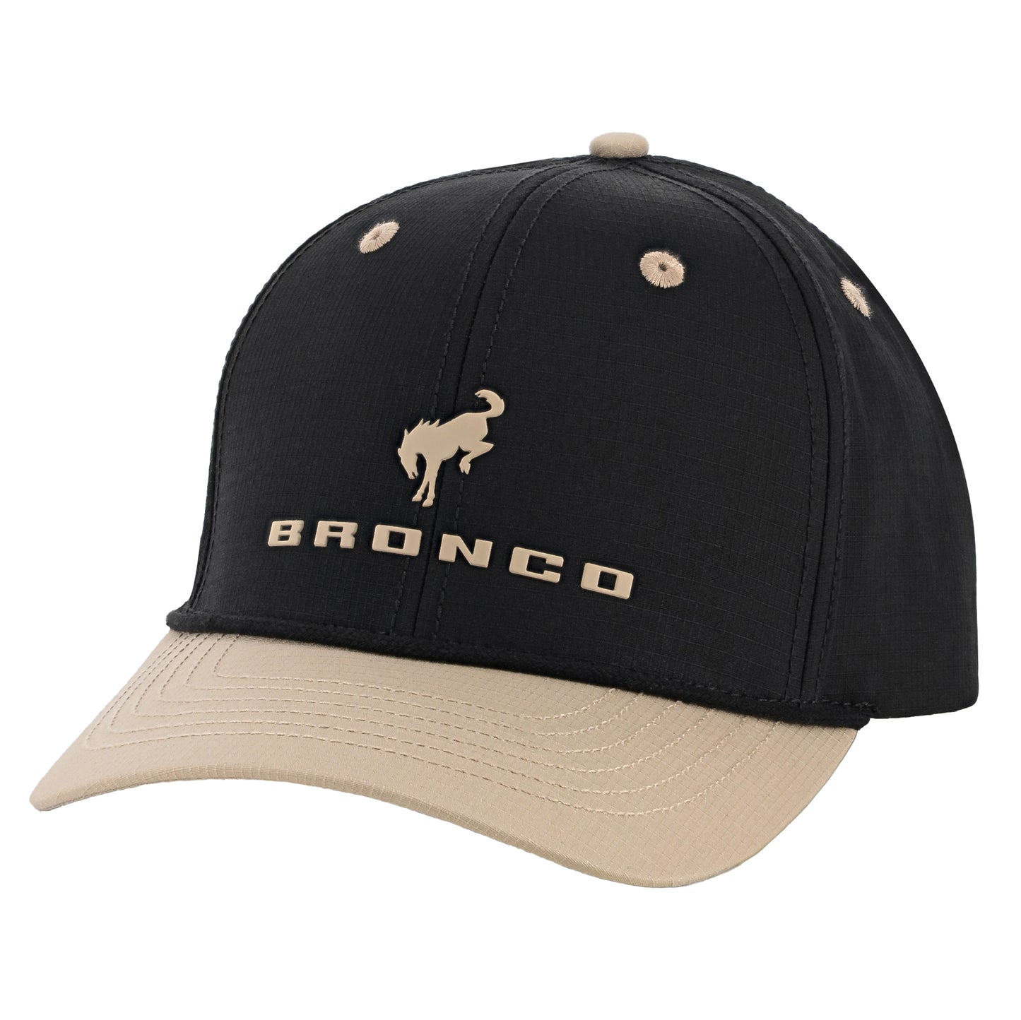 Ford Bronco Black & Beige Snap Buckle Cap