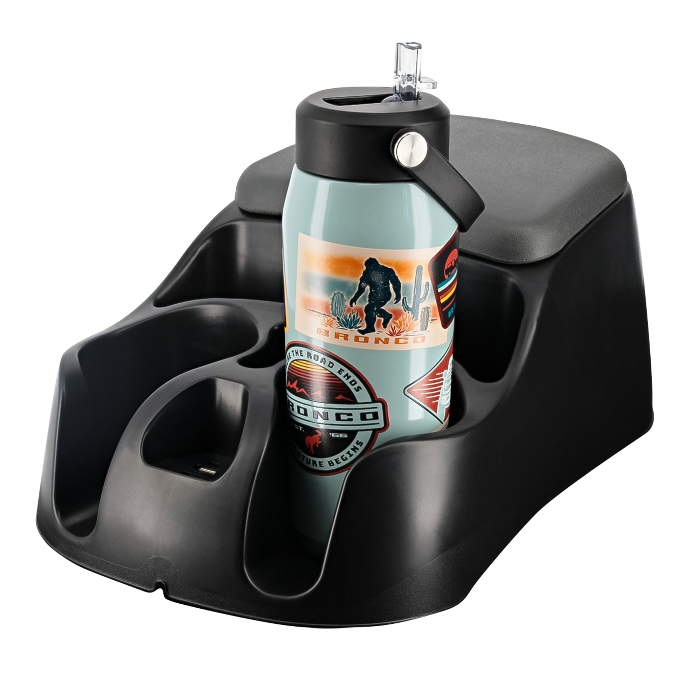 Ford Bronco 24oz Patches Teal Stainless Steel Tumbler