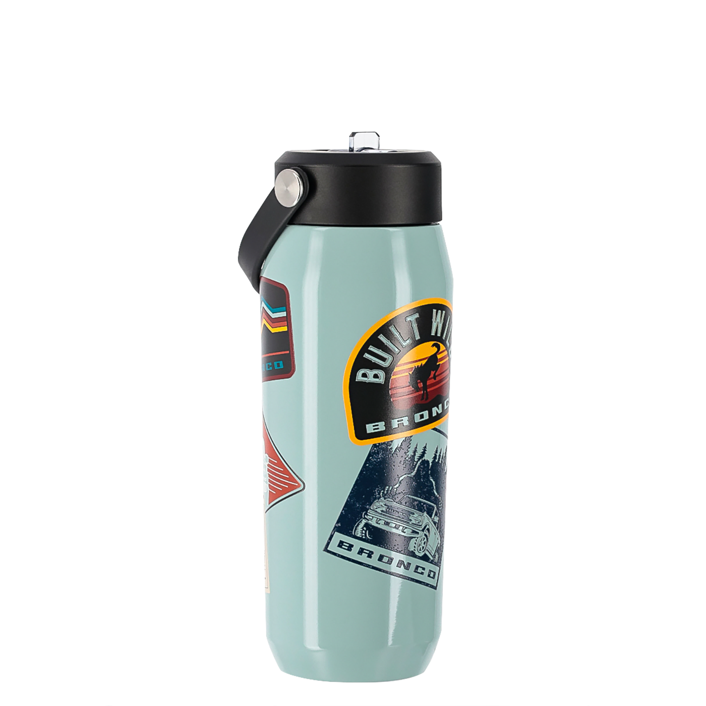 Ford Bronco 24oz Patches Teal Stainless Steel Tumbler