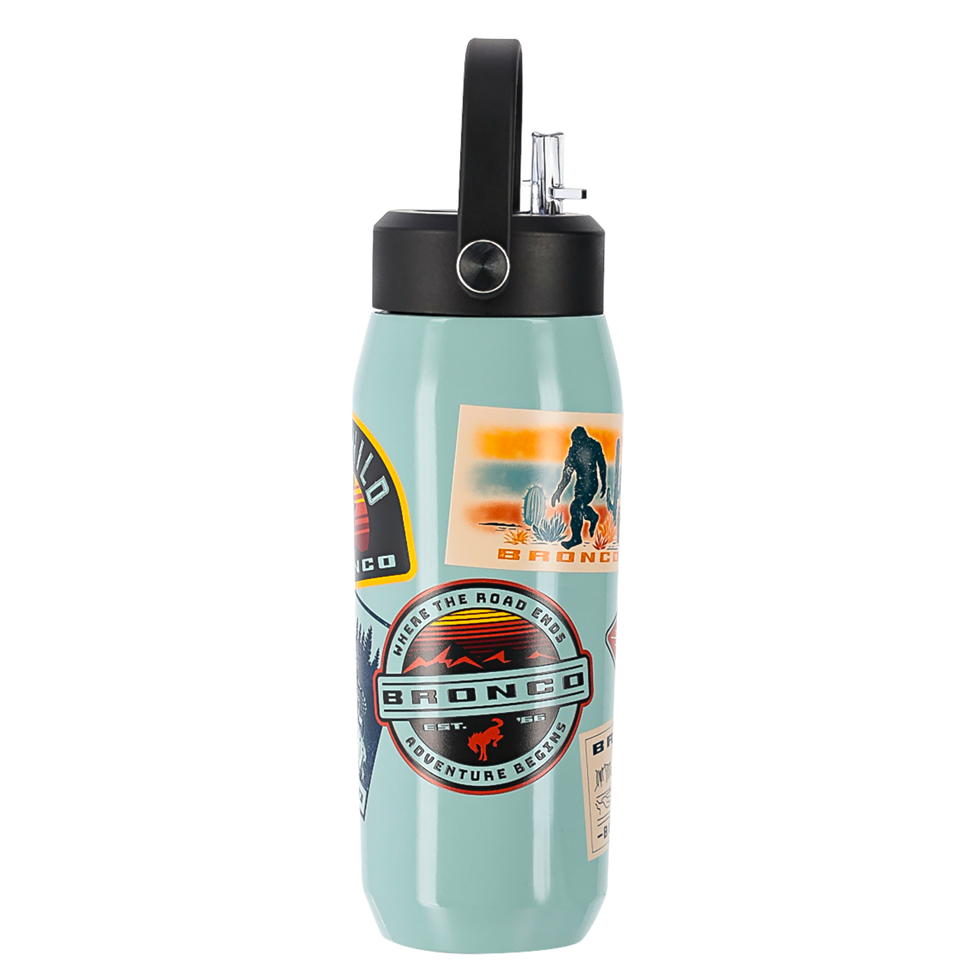 Ford Bronco 24oz Patches Teal Stainless Steel Tumbler