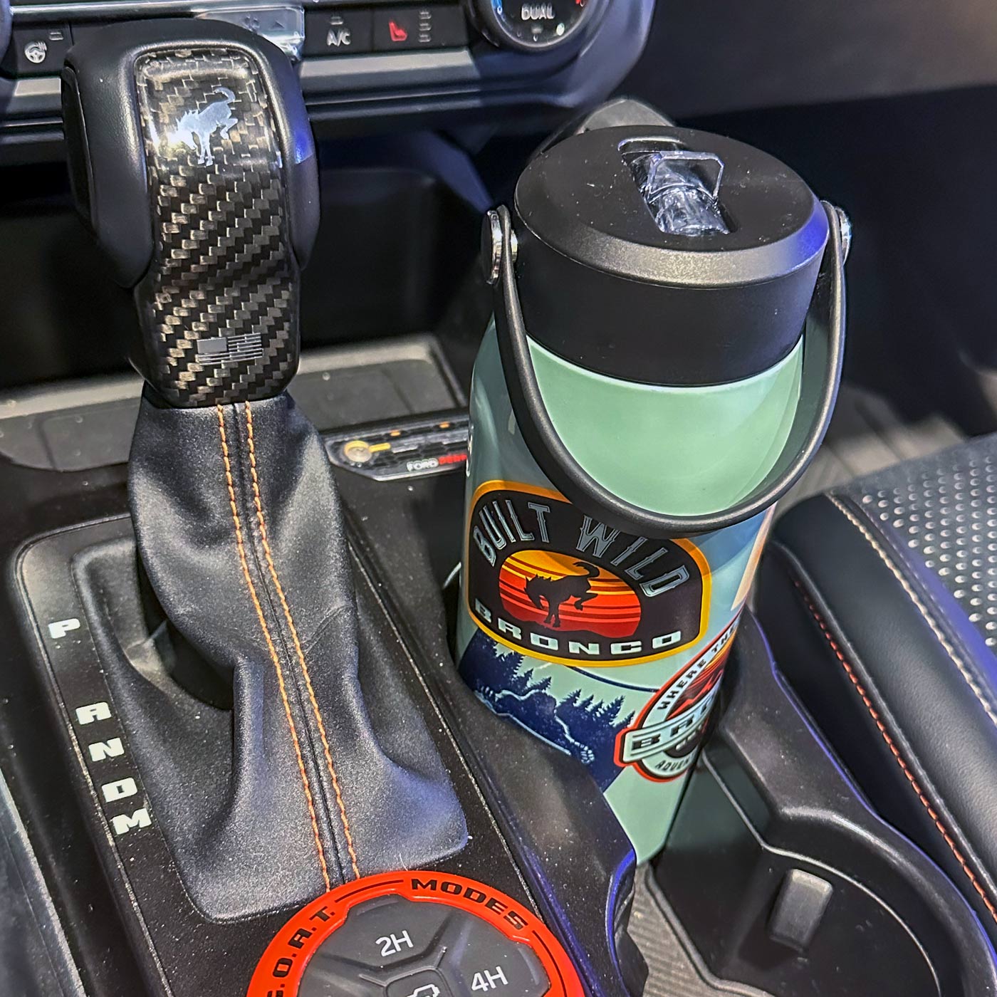 Ford Bronco 24oz Patches Teal Stainless Steel Tumbler