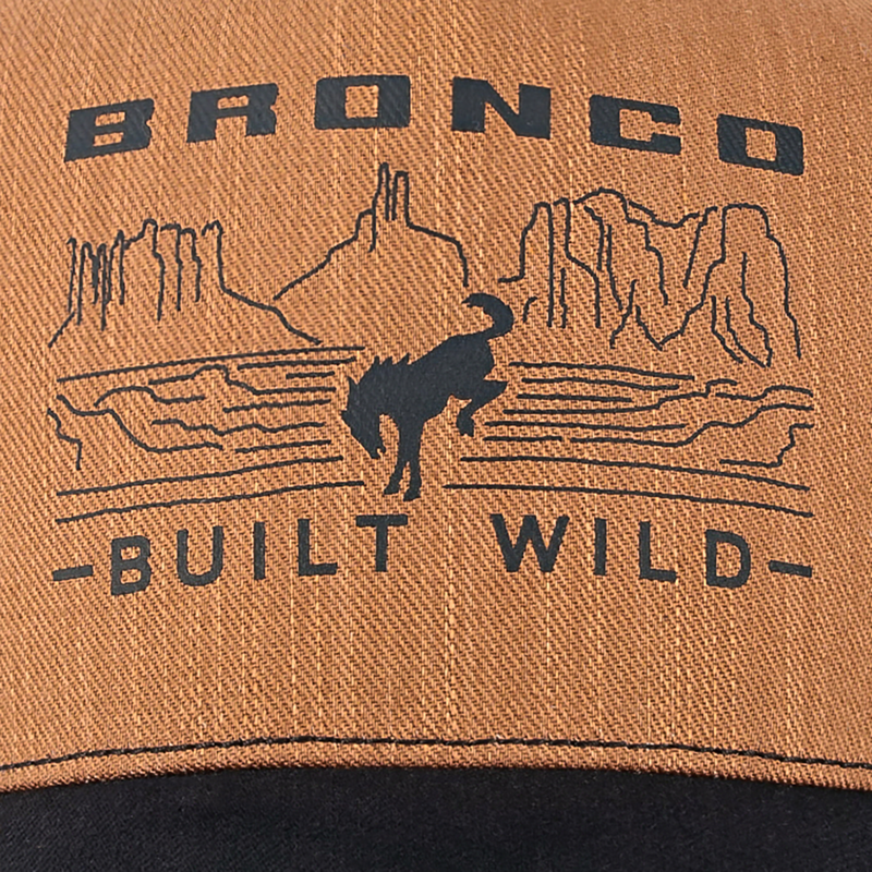 Ford Bronco Built Wild Distressed Canvas Trucker Hat