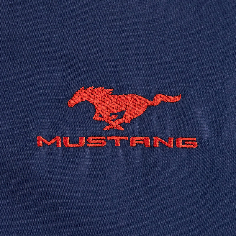 Ford Mustang Logo Men's Packable 1/4-Zip Windbreaker Jacket