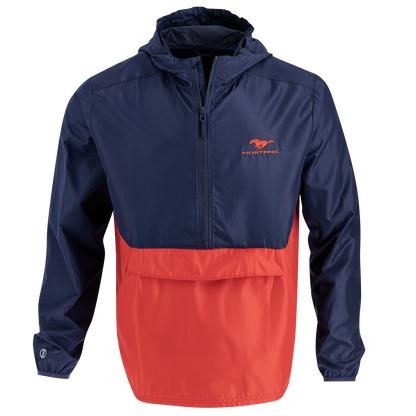 Ford Mustang Logo Men's Packable 1/4-Zip Windbreaker Jacket