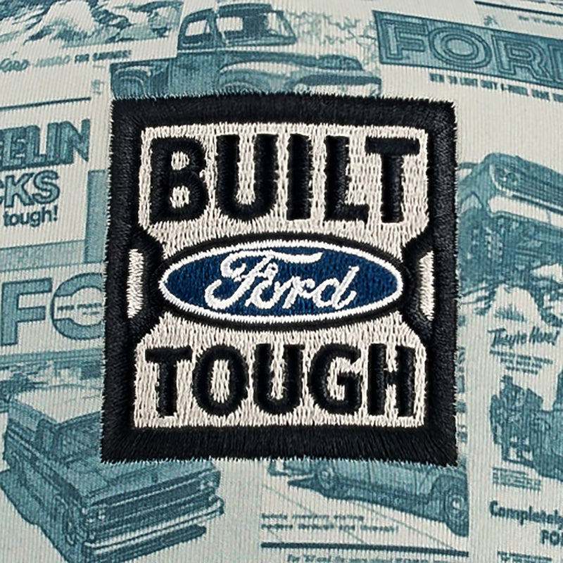 Ford Built Ford Tough Vintage Flat Bill Trucker Hat