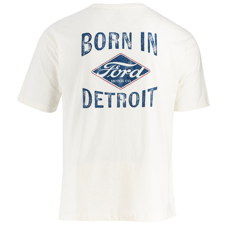 Ford Vintage Logo Born in Detroit Men's T-Shirt