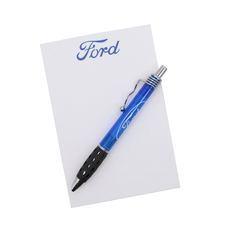 Ford Logo Note Pad and Ford Logo Script Wave Pen