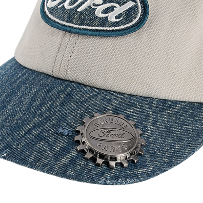 Genuine Ford Parts Vintage Bottle Cap Slide Back Hat
