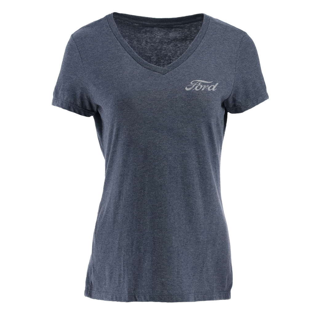 Ford Vintage Logo Born in Detroit Women's TShirt Official Ford