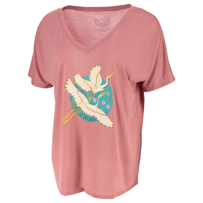 Ford Warrior's In Pink Women's Take Flight V-Neck T-Shirt