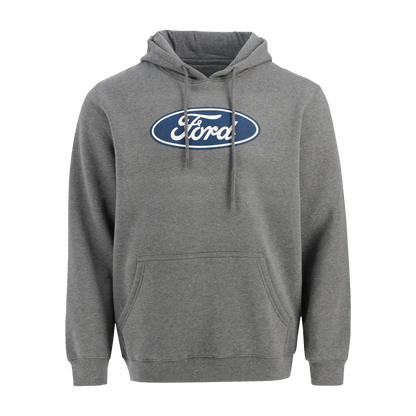 Ford Men's Oval Printed Hooded Fleece Pullover