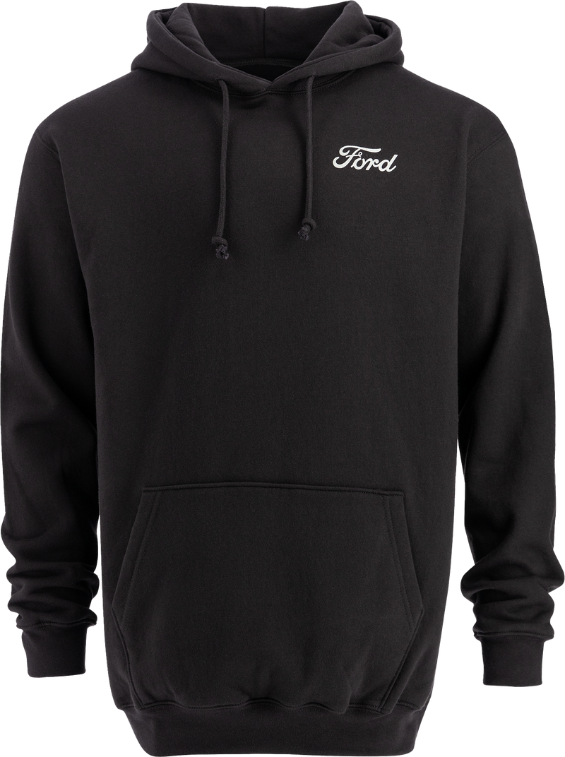 Ford Proud To Honor Men's Camo Flag Hooded Pullover Fleece