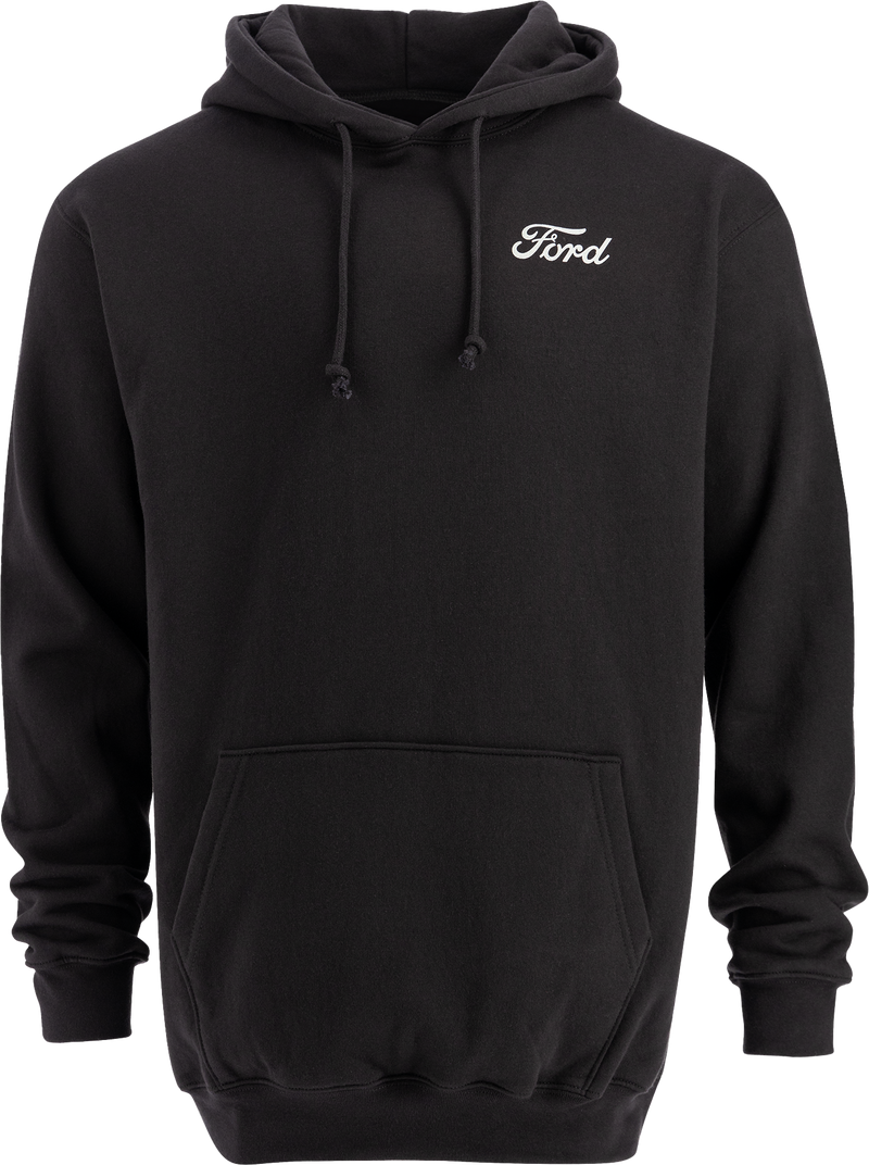 Ford Proud To Honor Men s Camo Flag Hooded Pullover Fleece
