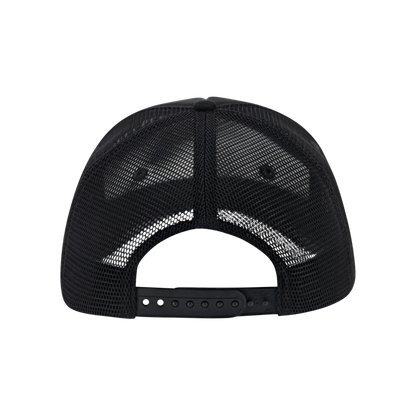 mesh back of snapback black hat