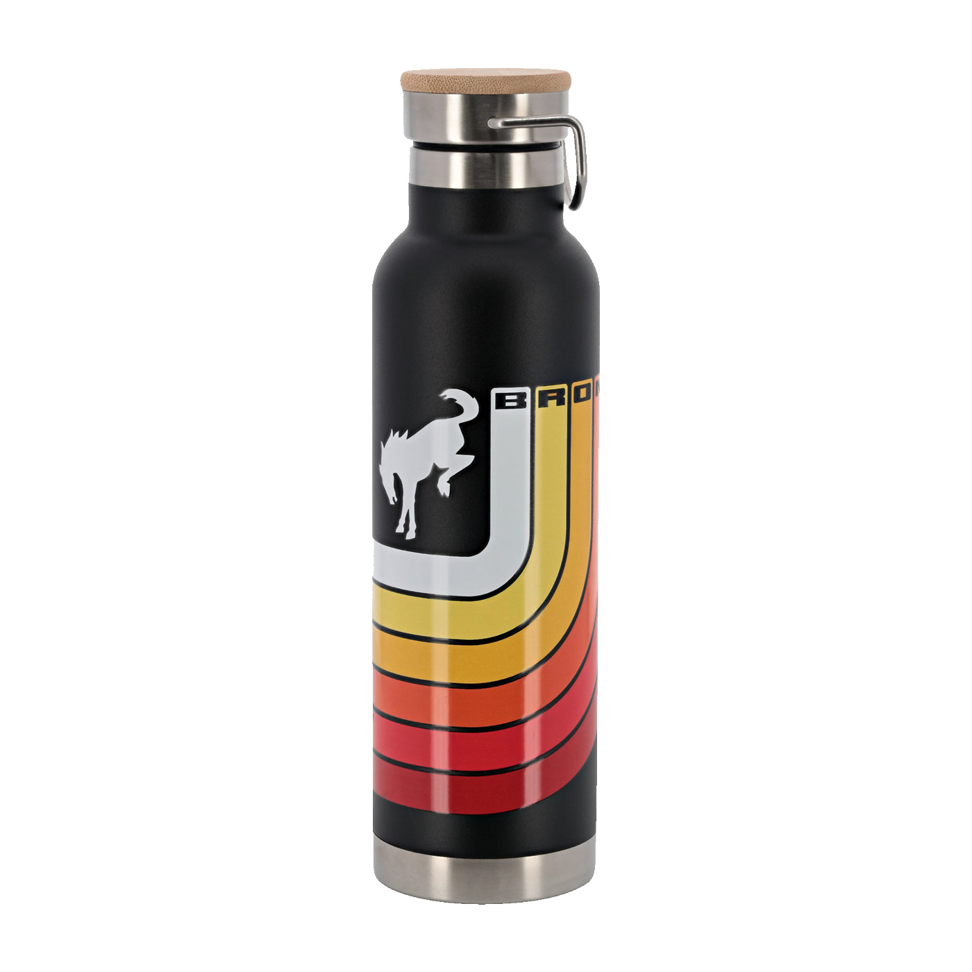 Ford Bronco Free Wheeling 18oz Striped Stainless Steel Water Bottle
