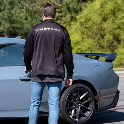 Ford Mustang Dark Horse Mens Lightweight Performance Full Zip Sweatshirt