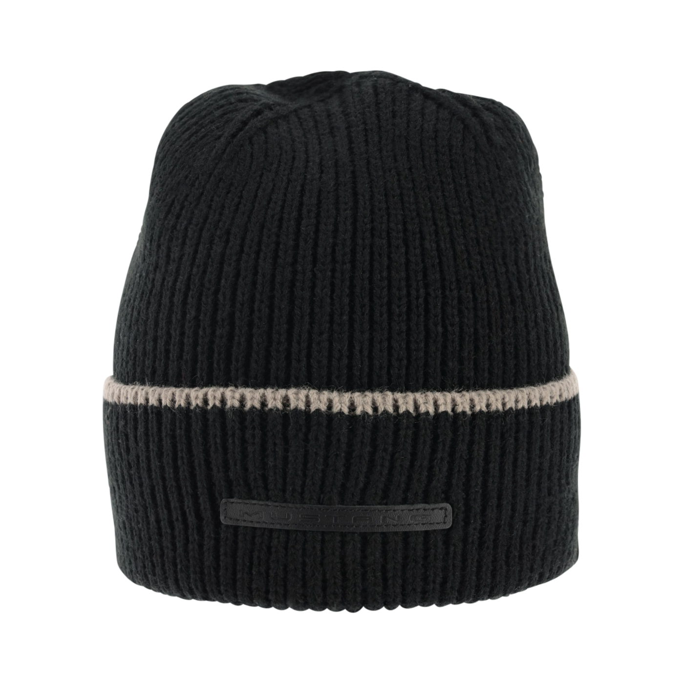 Ford Mustang Leather Patch Knit Hat
