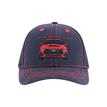 Ford Mustang Blue Graphic Youth Snapback Hat