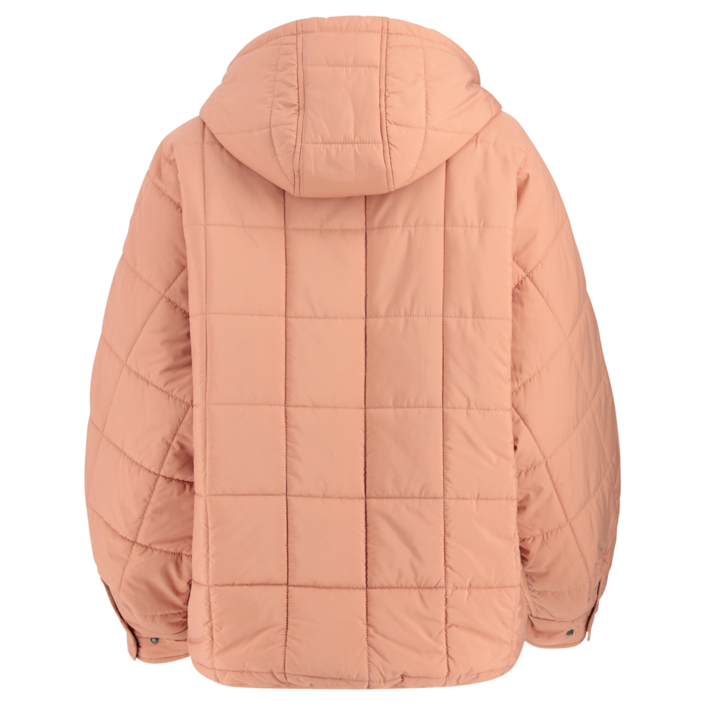 Ford Bronco Womens Pink High Low Quilted Puffer Jacket
