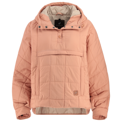Ford Bronco Womens Pink High Low Quilted Puffer Jacket