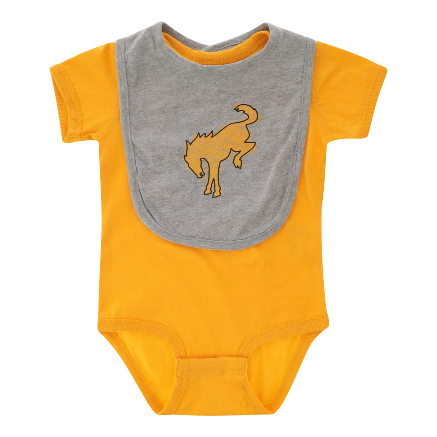 Ford B is for Bronco 2pc Yellow Baby Bodysuit & Bib Set
