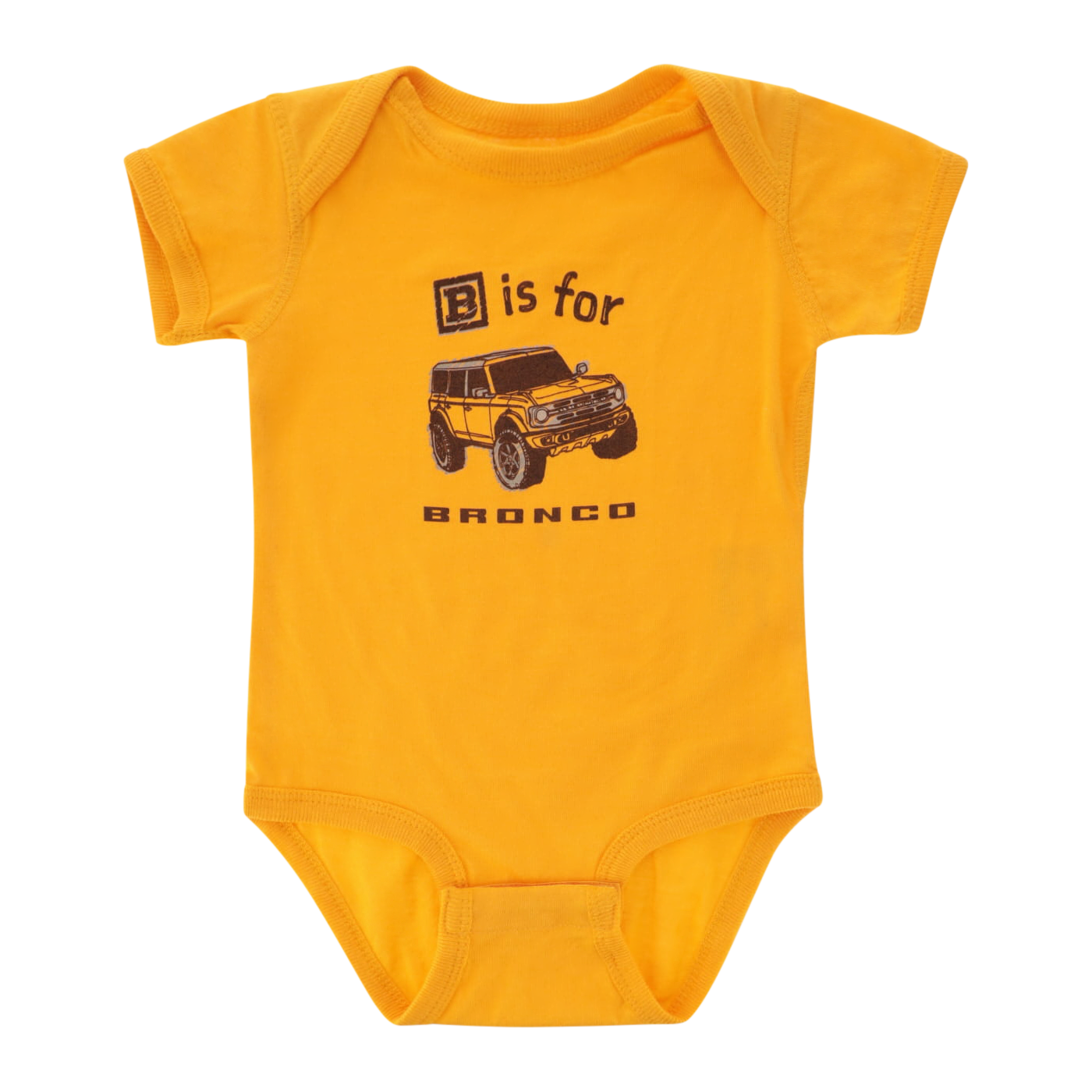 Ford B is for Bronco 2pc Yellow Baby Bodysuit & Bib Set