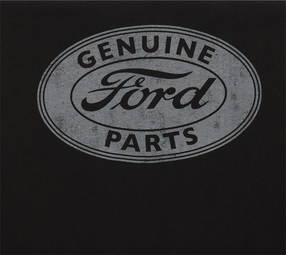 genuine ford parts logo on a black background