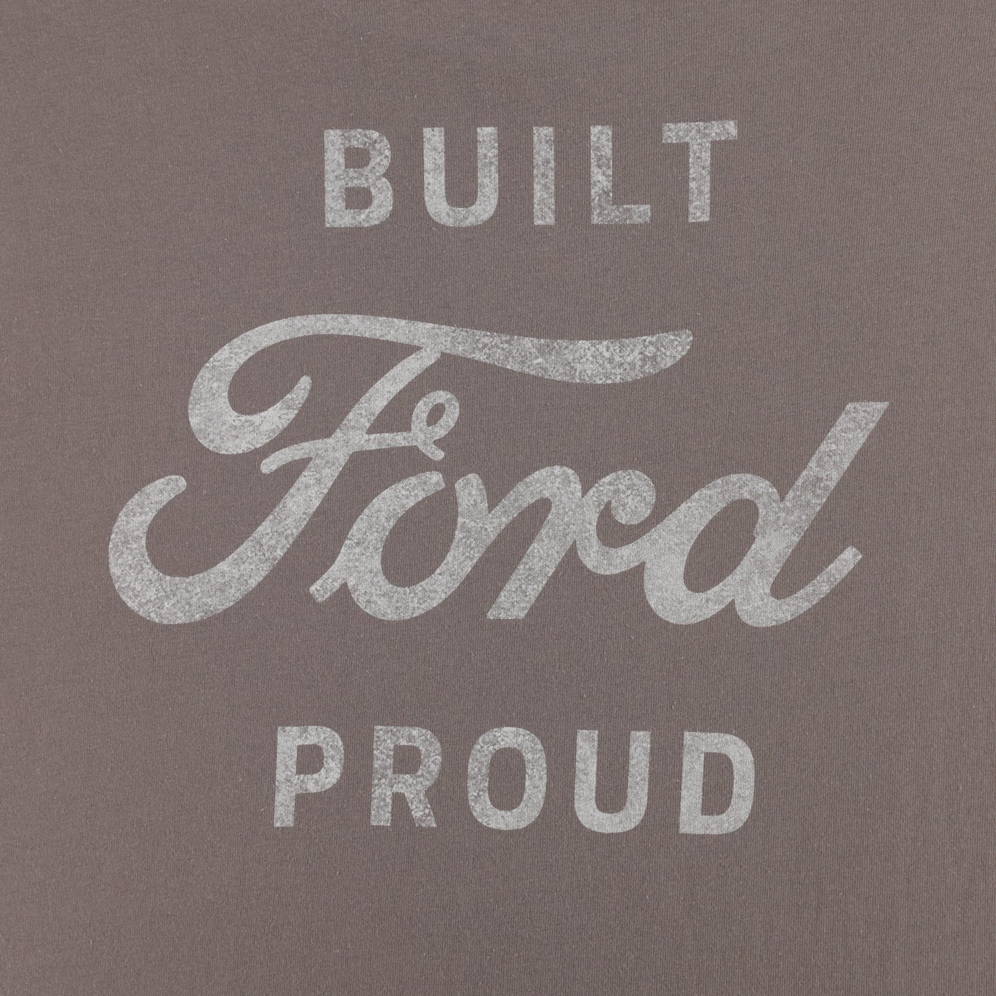 Built Ford Proud Mens Gray Short Sleeve T-Shirt