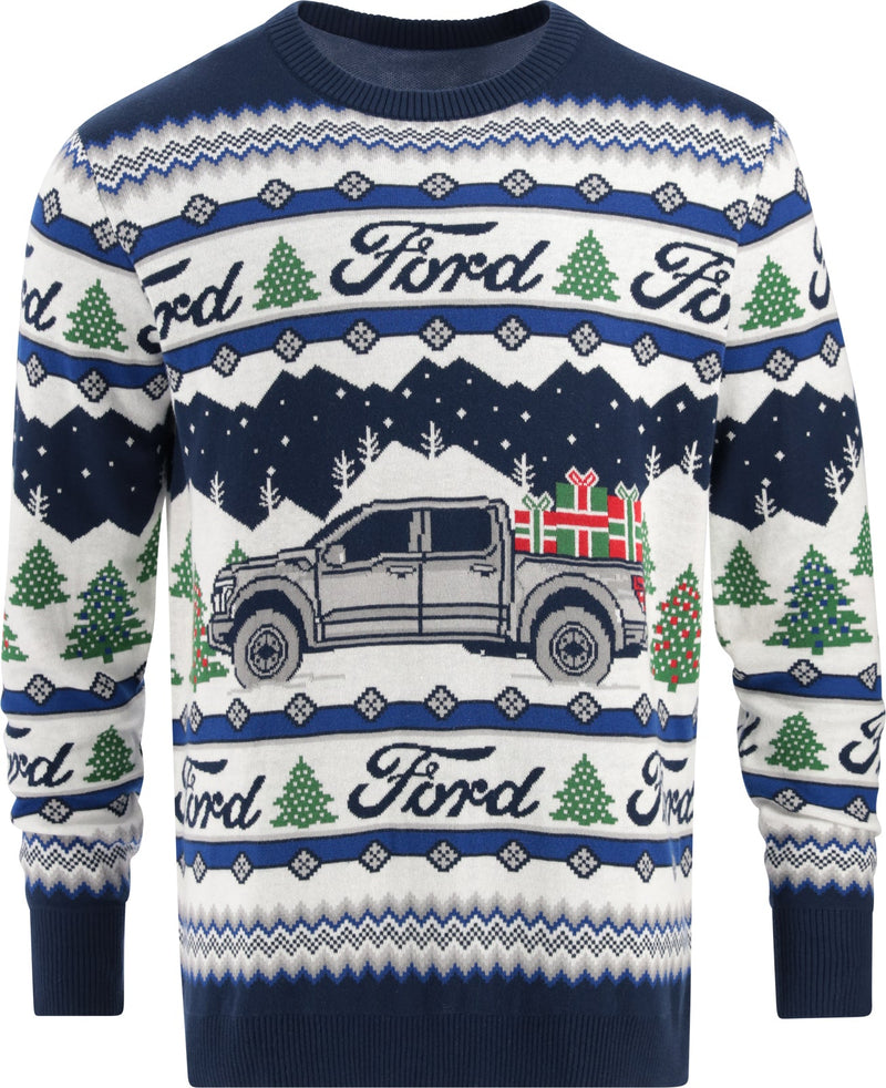 Ford Logo Holiday 2024 Sweater