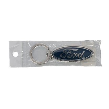 Ford Script 2.5" Blue Oval Enamel Keychain