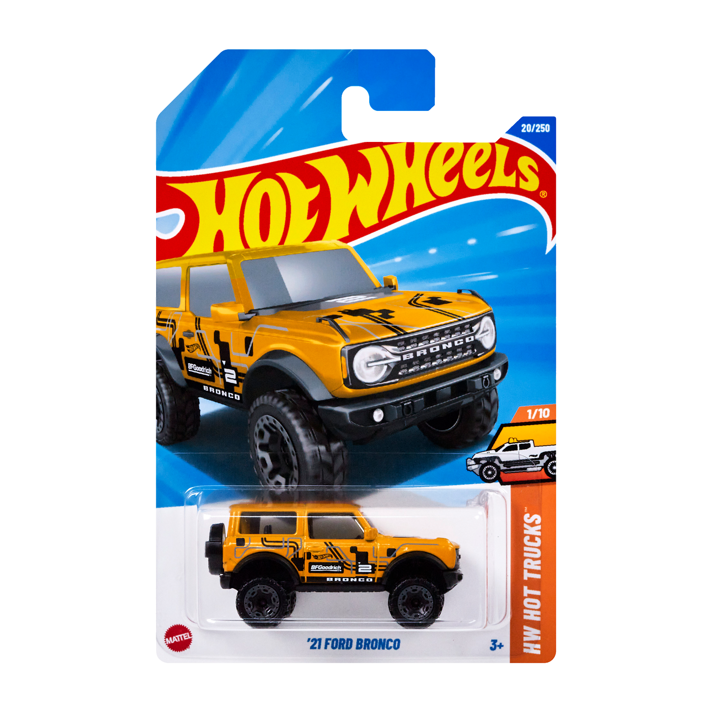 Ford 2021 Bronco Gold Hot Wheels Car