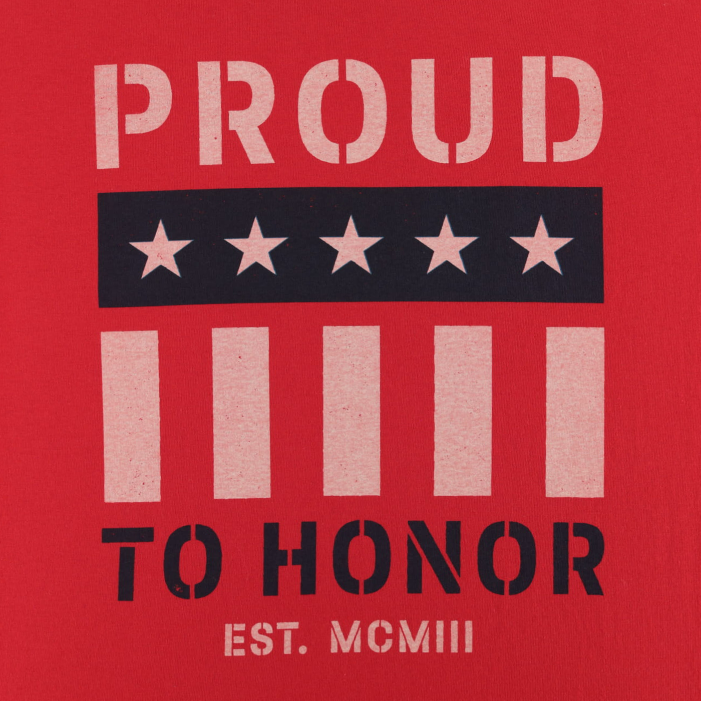 Ford Proud To Honor Mens Graphic Flag T-Shirt