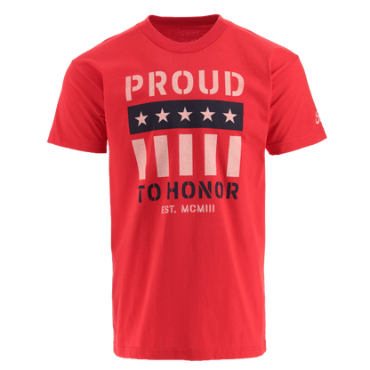 Ford Proud To Honor Mens Graphic Flag T-Shirt