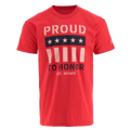 Ford Proud To Honor Men's Graphic Flag T-Shirt