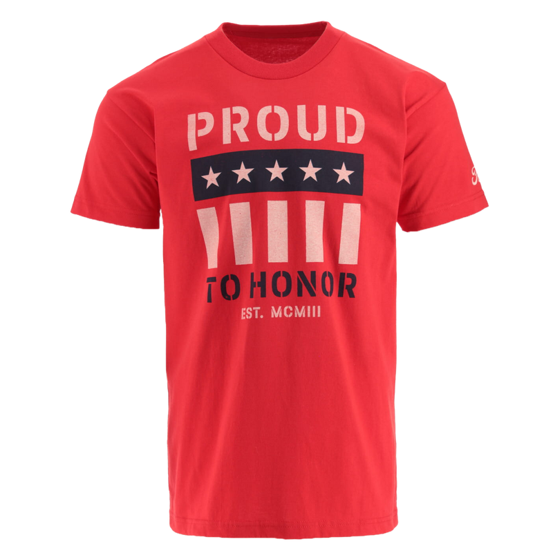 Ford Proud To Honor Men's Graphic Flag T-Shirt