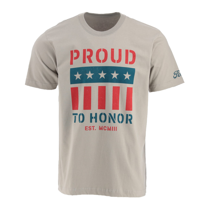 Ford Proud To Honor Men's Graphic Flag T-Shirt