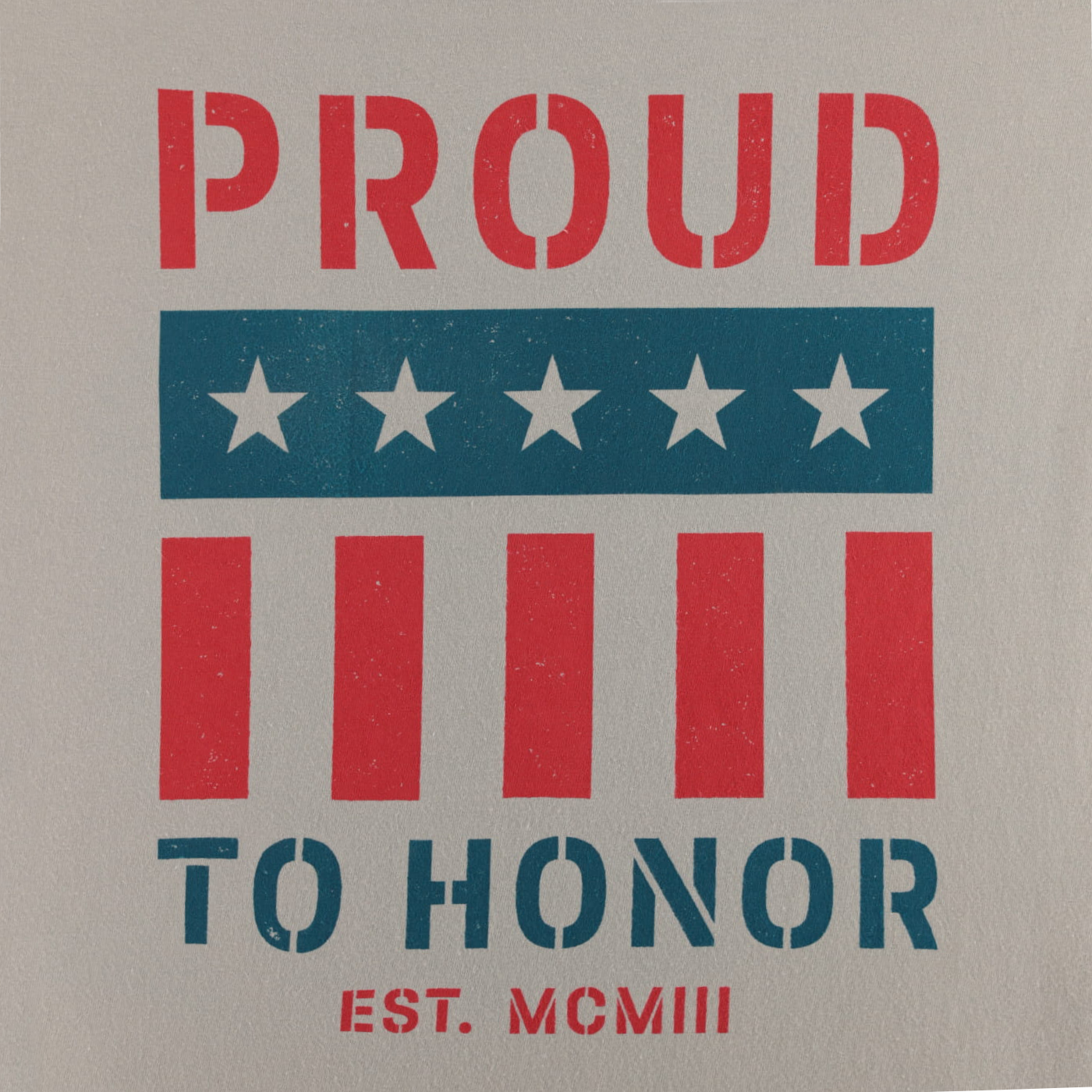 Ford Proud To Honor Mens Graphic Flag T-Shirt