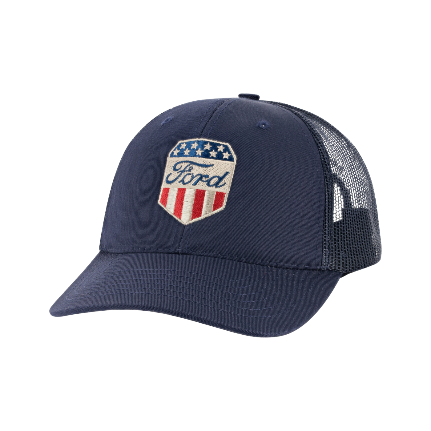 Ford Proud To Honor Mens Americana Patch Trucker Hat