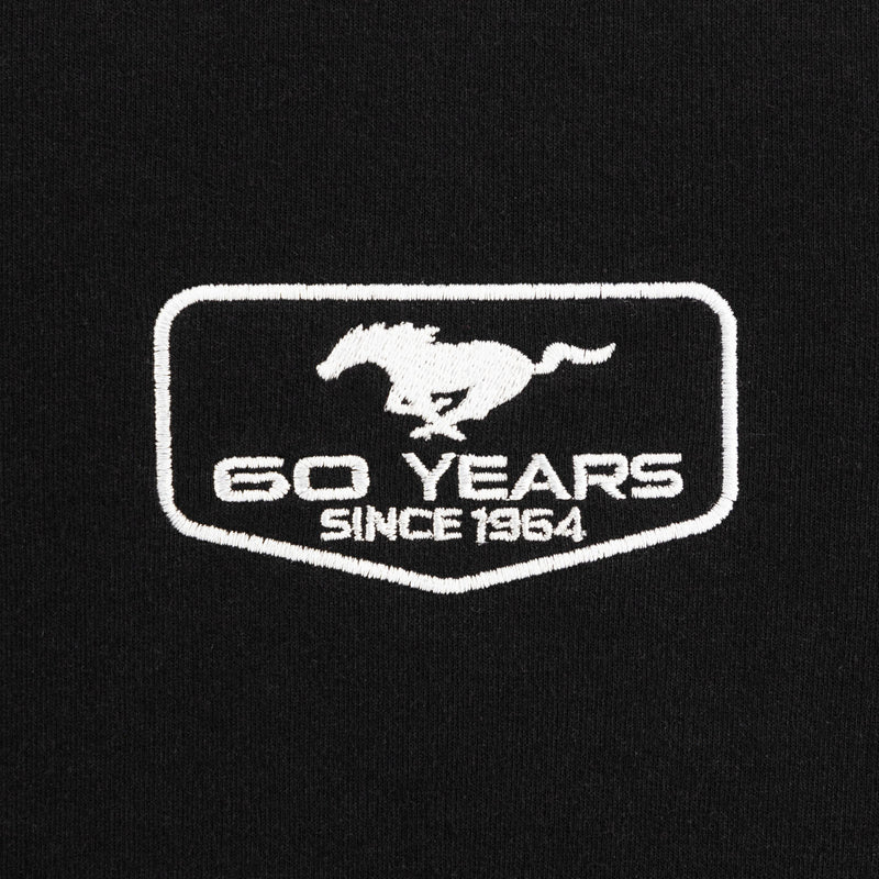 Ford Mustang 60 Years Men's Full Zip Hooded Fleece