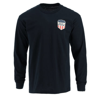 Ford Proud To Honor Mens Americana Shield Long Sleeve Shirt