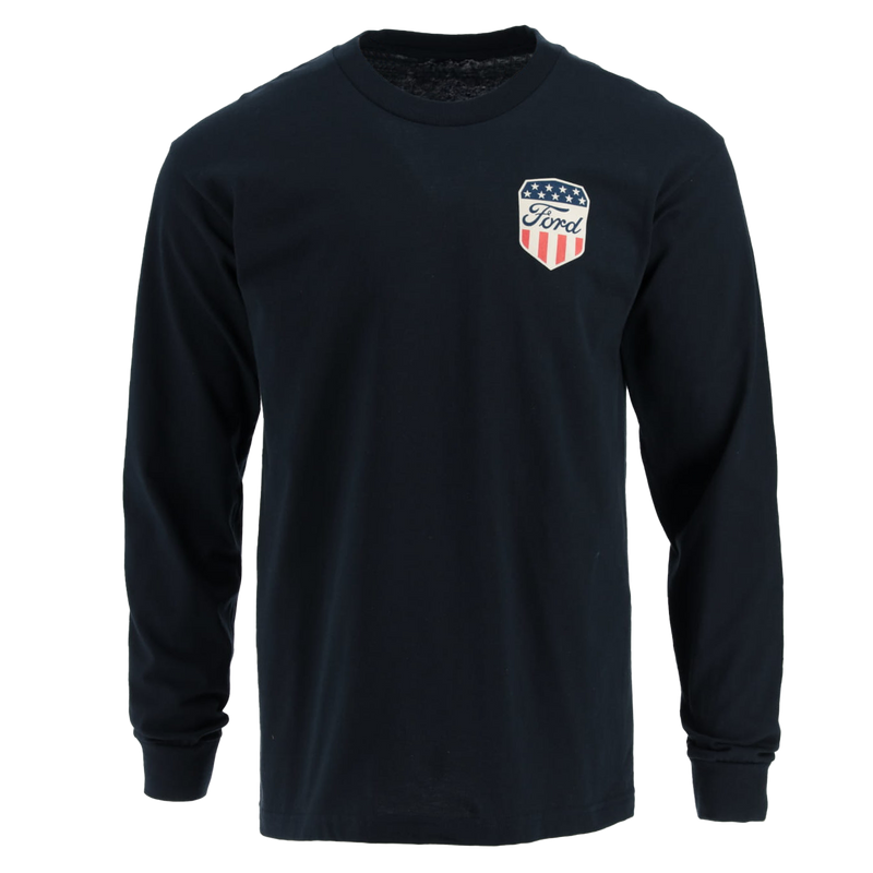 Ford Proud To Honor Men's Shield Long Sleeve T-Shirt