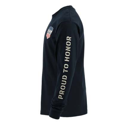 Ford Proud To Honor Mens Americana Shield Long Sleeve Shirt