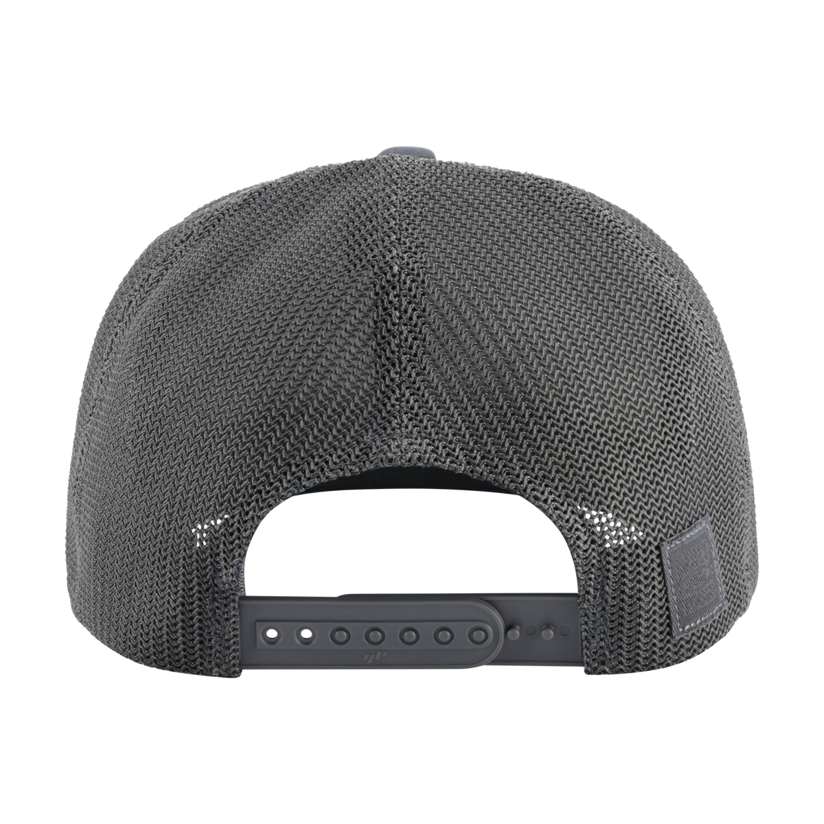 Gray mesh cap on a white background